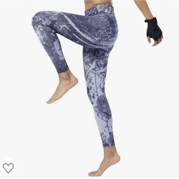 Reebok Combat Jacquard Lux Bold Compression Athletic Pants sz XL - Picture 2 of 16